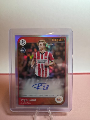 2024/2025 Topps Merlin UCC Tygo Land PSV Eindhoven Auto Rookie