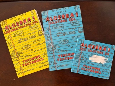 Algebra 1 Teaching Textbooks  CD's Greg Shawn Sabouri