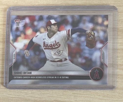 2022 MLB Topps Now #436 SHOHEI OHTANI Extends Scoreless Streak LA Angels