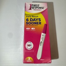 First Response Early Result Pregnancy Tests 6 days sooner 3 TESTS NEW Exp10/2026
