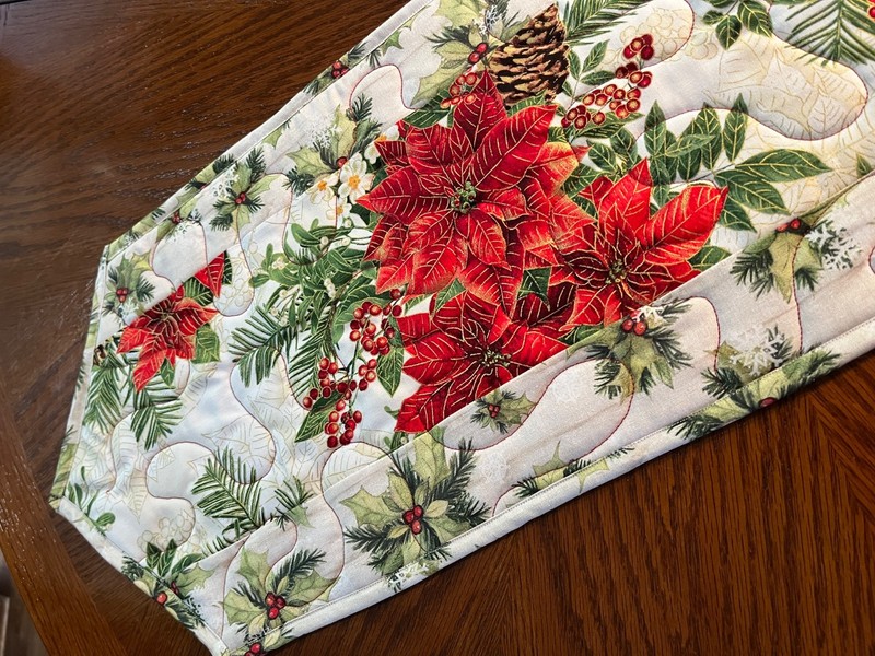 Handcrafted - Quilted Table Runner - Christmas Celebration -New Sept  2025 (1st)