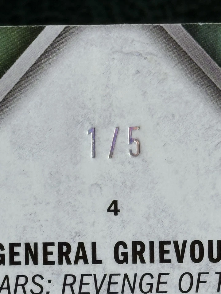 (MC) STAR WARS TOPPS MASTERWORK GENERAL GRIEVOUS 1/5 #4 SUPER RARE - Image 3 of 3