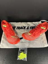 Nike JA Fly V4 Track Shoes Hyper Crimson Barely Volt DR2741-601 Men  s Size 11.5