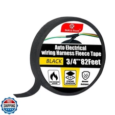BeltandRoad Wire Harness Cloth Electrical Tape 3/4-Inch x 82-Foot High Temper