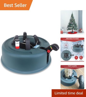 Automatic Christmas Tree Stand with Fast Clamp & Water Indicator for 6ft Trees