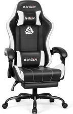 Video Gaming Chair with Footrest High Back Ergonomic Comfortable Office Computer