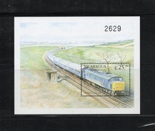 S6125 Nicaragua 2000 Trains Chemins De Fer FEUILLE MNH