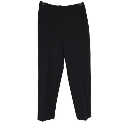 Ann Taylor The Lana Slim Dress Pants Black High Rise Career Crop Ankle Womens 4