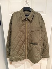 G-Star Raw Men’s Postino Quilted Overshirt L Shad Olive Oversized BNWT