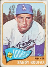 1965 Topps #300 Sandy Koufax Baseball VG