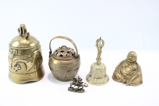Vintage Brass Chinese Buddhist Temple Collection 2623g