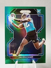2021 PANINI PRIZM JALEN CAMP ROOKIE RC GREEN PRIZM #410 JAGUARS