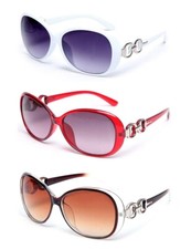 Rainy Night 3 Packs Vintage Oversized Sunglasses for Women 100 UV Protection