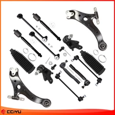 14pc For 2007-2011 Toyota Camry Front Lower Control Arms Tie Rod Ends Suspension
