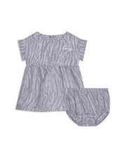 Kenzo Girls' Tiger Print Chambray Dress & Bloomers Set Size 6 months New