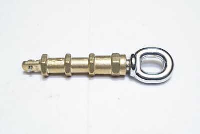 New FLUSH ROPE ANCHOR BRONZE W/CPB EYE BOLT (CHROME PLATE BRASS EYE-BOLT) N1218