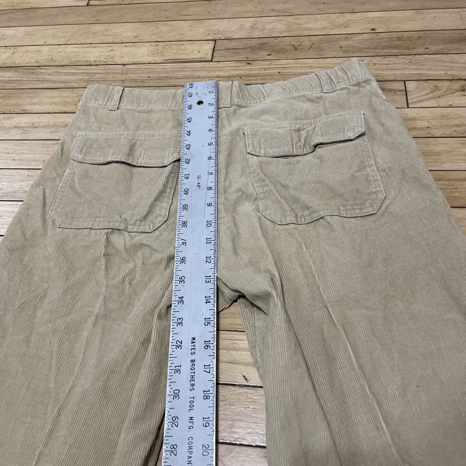 SCANDIA WOODS Corduroy Pants Men 34M Brown Western Preppy Cords Retro 90s 35x27