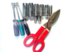 Husky Tool Set - Sockets, Specialty Screwdriver, Tin Snips - Made in USA
