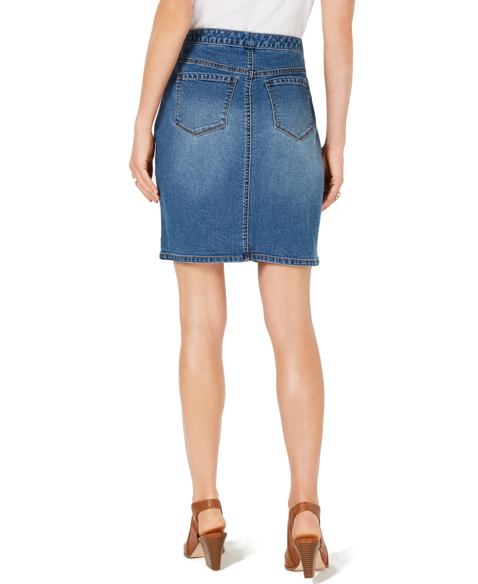 Style & co denim skirt hot sale
