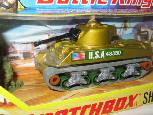 MATCHBOX BATTLE KINGS K-101 - SHERMAN TANK & SOLDATEN - Mint / Boxed MIB - Bild 3 von 8