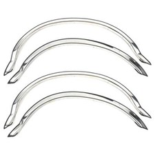Fender Trim For Ford F-250 F-350 87-98 1 Wide Mirror Polished Stainless Steel