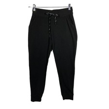 Marc New York Womens Jogger Pants Ribbed Small Black