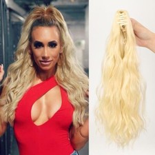 1x Long Thick Natural Claw Ponytail Clip Hair Extensions Pony Tail As Human Real