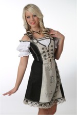 kurzes Dirndl Landhauskleid Trachtenkleid 1-t...