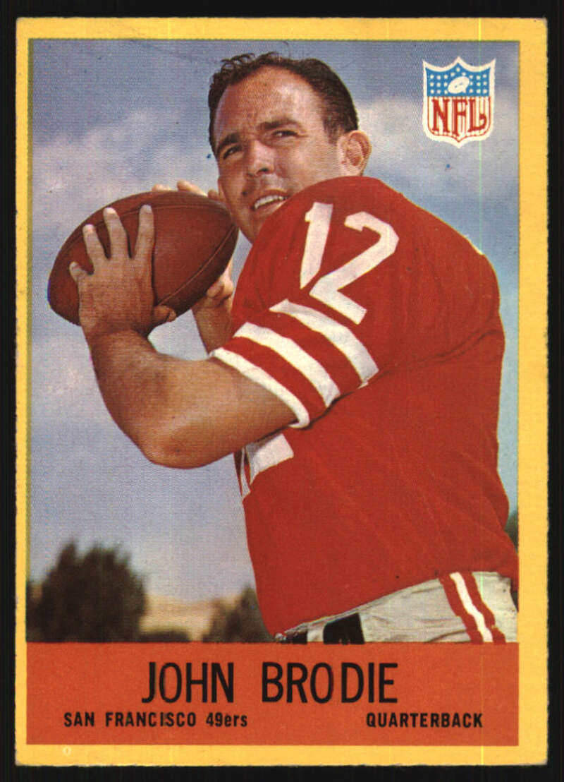 1967 Philadelphia #172 John Brodie EX/EX+ 49ers 605072