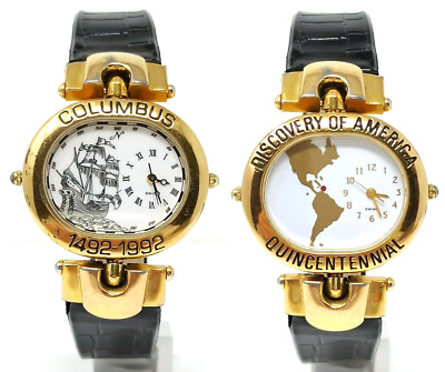 Uhr Cristoforo Colombo Anniversary 500 Dual Watch Reverso Clock Limited Edi