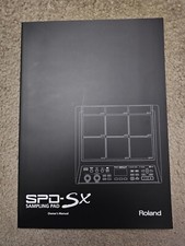 Roland SPD-SX Sampling Pad Electronic Drum Pad Original Owners Manual Guide Book