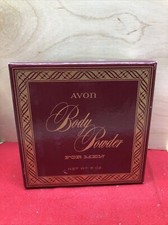 Vintage Avon Body Powder For Men Complete Kit With Puff