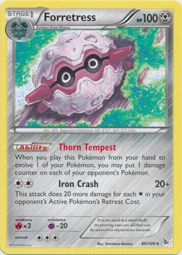 Forretress 60/106 Flashfire Rare Light Play Pokemon DNA GAMES