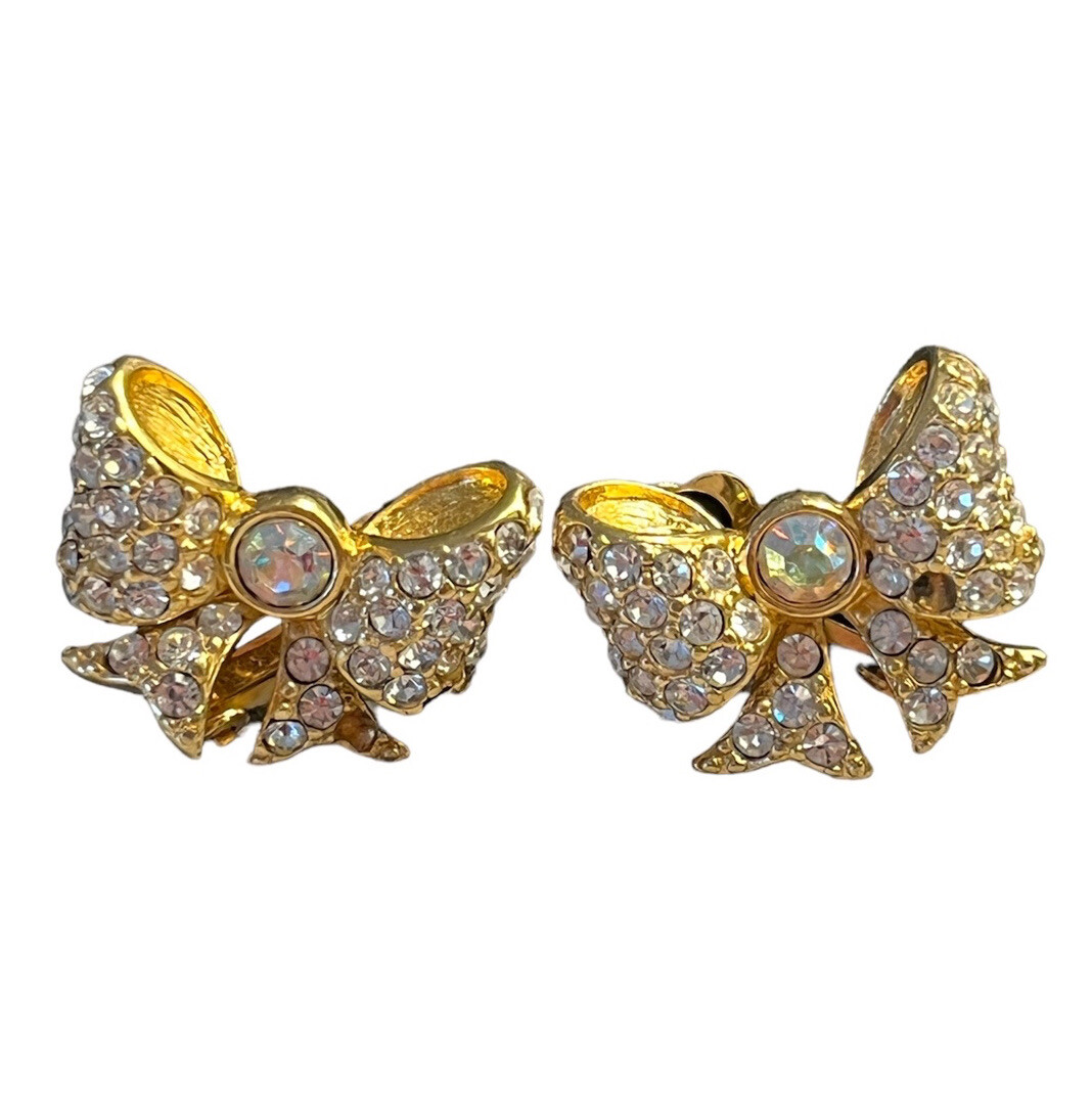 80's/90's Rhinestone Teardrop Earrings by Swarovski main image 0