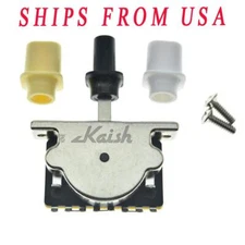 KAISH Heavy Duty 3 Way Guitar Pickup Lever Switch w/ 3 Plastic Top Hat Tips