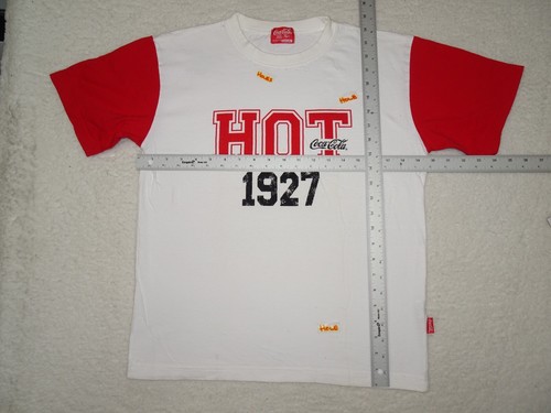 Coca Cola Hot Tops by Bench T Shirt Small White with Red Sleeves - Picture 9 of 12