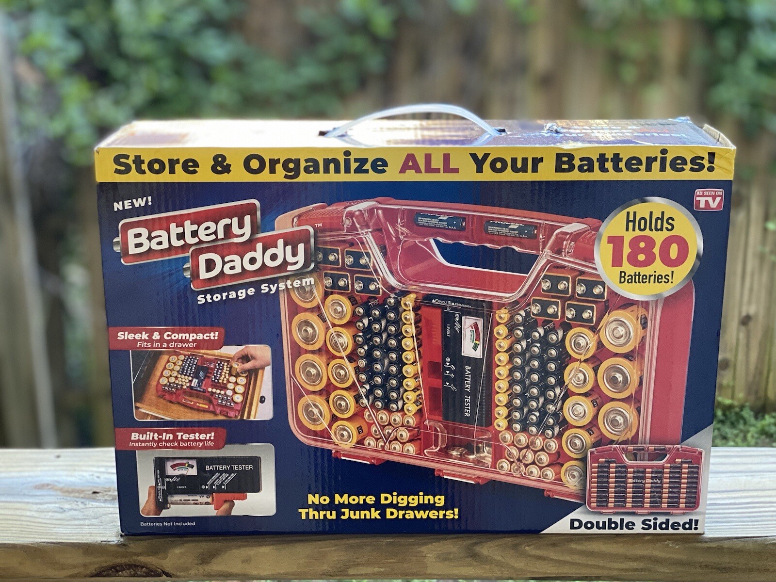 Organizer Storage Battery Case As Seen On Tv Battery Daddy Storage