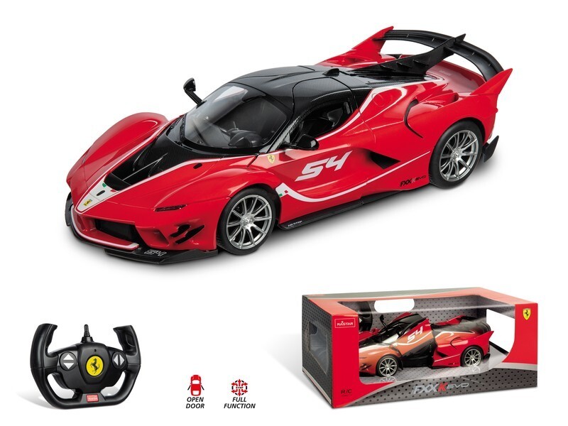 Ferrari FXXK Evo radiocommandée 1/14 avec phares LED pour enfant