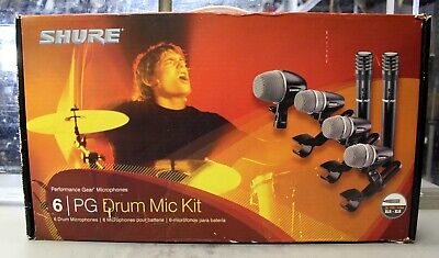 Shure PGDMK6-XLR Case, 6 Drum Mic Pack Microphone Recording Shure PGDMK6-XLR Case, 6 Drum Mic Pack Microphone Recording