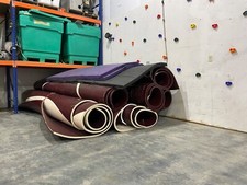 7 sections of used wrestling mats. It was the old K-Hi Kings mat cut in to 9