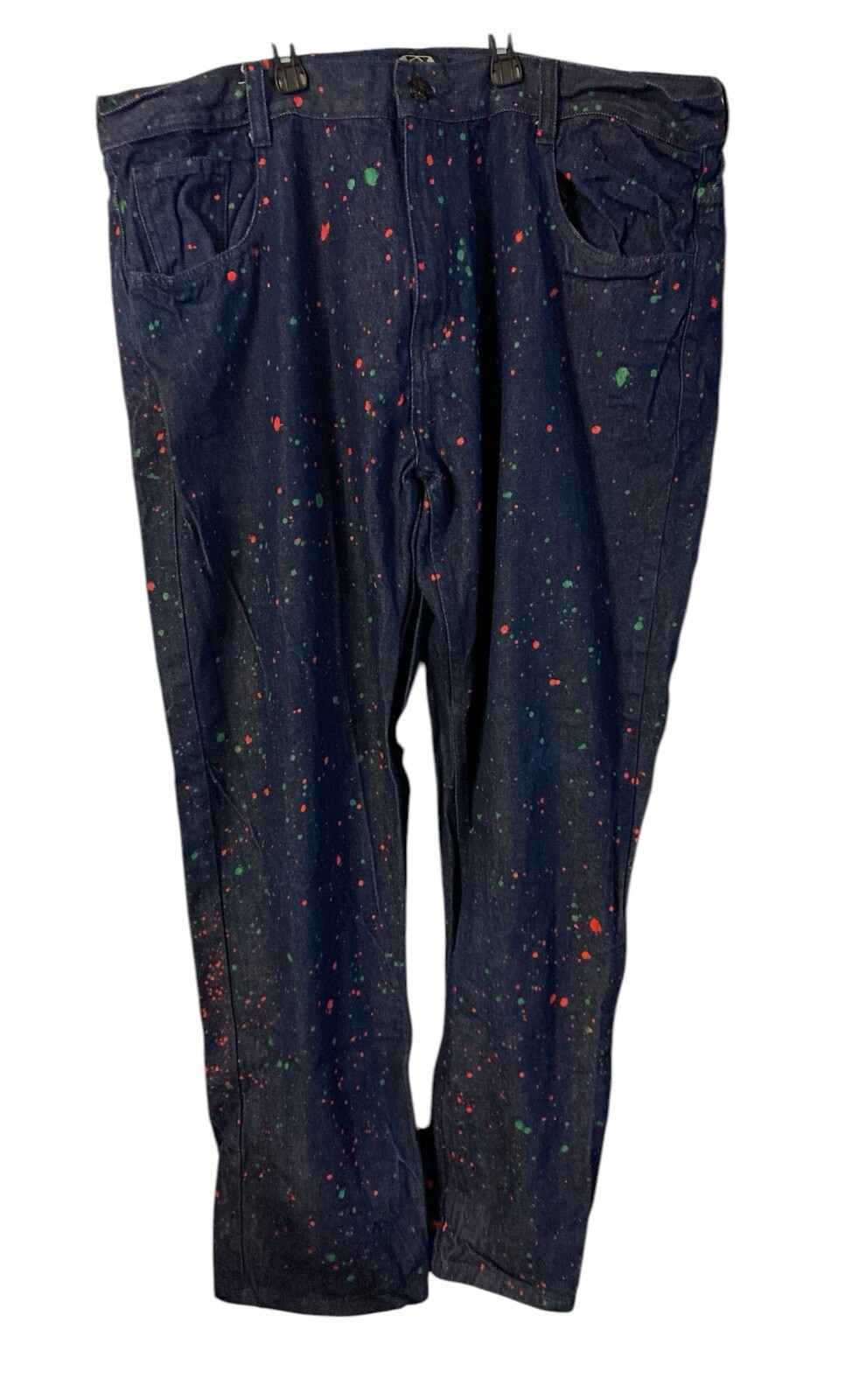 S Jeans Paint Splatter Christmas Holiday Wear 42x33