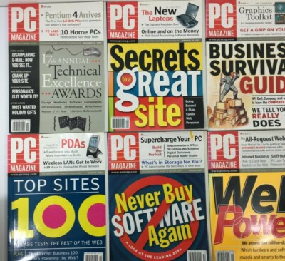 PC Magazine 2001 Back Issue Lot 6 Guide to Technology