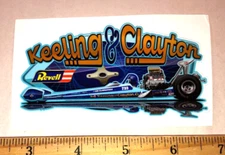 Keeling & Clayton Revell Top Fuel Dragster NHRA Drag Racing Decal Sticker