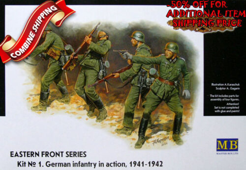Master Box 3522 WWII German Infantry in Action (Eastern Front Series 1) kit  1/35