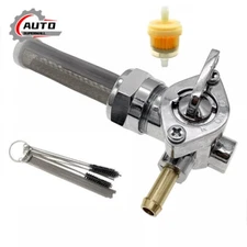 22MM Left Spigot Gas Tank Fuel Valve Petcock Switch New Fit for Harley Davidson