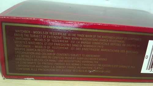 Vintage Matchbox Models of Yesteryear Y-6 1920 Rolls Royce Fire Engine NOS - Picture 10 of 12