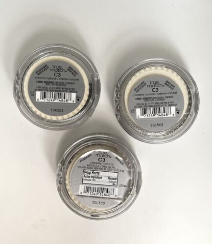 3 X L'OREAL True Match Super-Blendable Compact Makeup - C3 Creamy Natural - Cool - Picture 2 of 2
