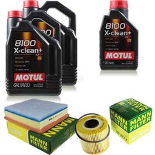 MOTUL 10 L 5W-30 MOTOR-ÖL+MANN-FILTER für Nissan Interstar Bus X70 dCi 90 100