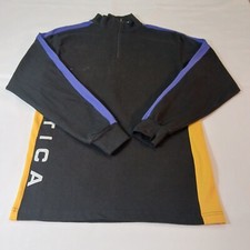 Nautica Competition Youth/Boys L Black 1/4 Zip Long Sleeve Pullover Sweatshirt
