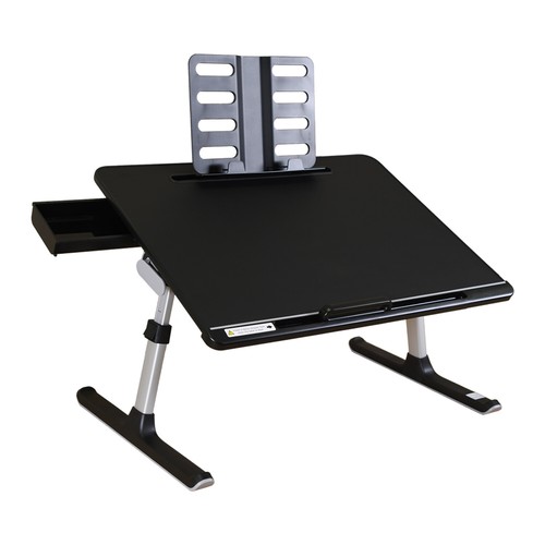 Höhen- und winkelverstellbar Laptop Bett Tablett Tisch klappbare Beine Schublade X-Large - Bild 1 von 7